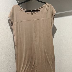 Faux Suede Dress